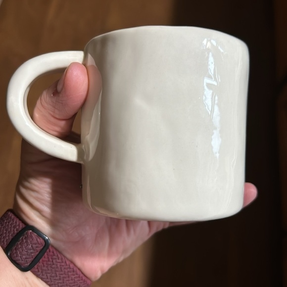 Starbucks "Inspire" Hand Painted Pink Flower Coffee Mug Cup 10oz 2008 NEW - Picture 2 of 4